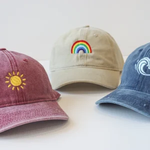 Otter Hat Embroidered Corduroy Cap - Nature Lover Gift, Vintage Inspired, Hiking, Camping Dad Hat