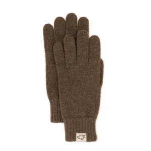 Winter gloves made of yak wool – undyed, natural brown – warm, soft, Fair Trade Mongolia – for women and men