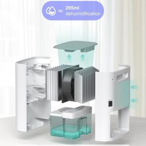 CLEVAST Small Dehumidifier for Home - 30 OZ