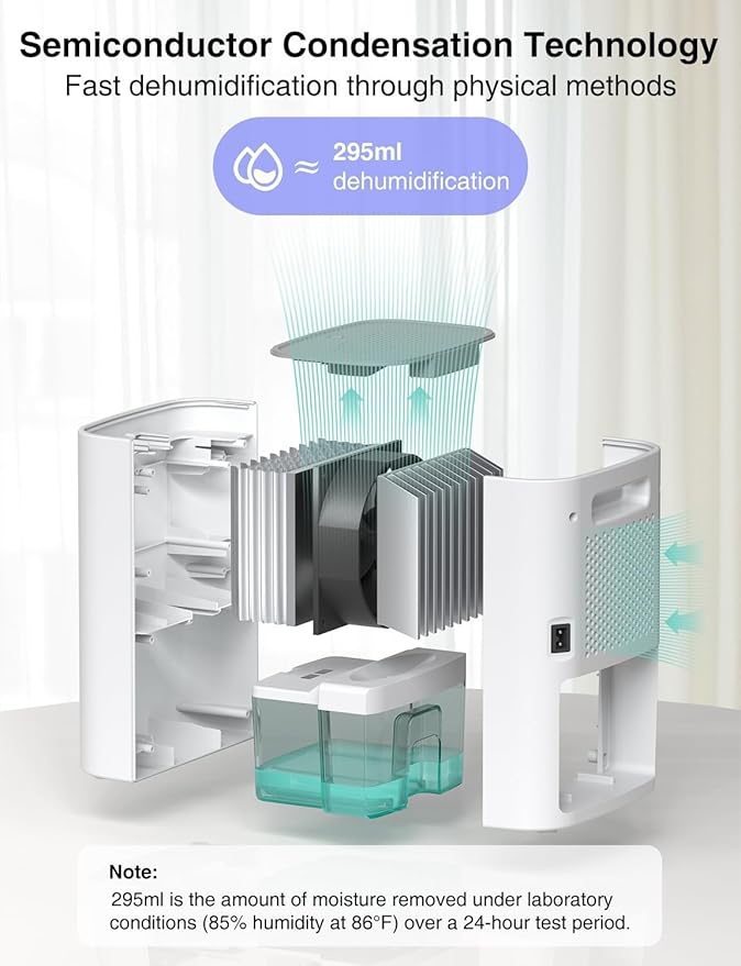 CLEVAST Small Dehumidifier for Home - 30 OZ