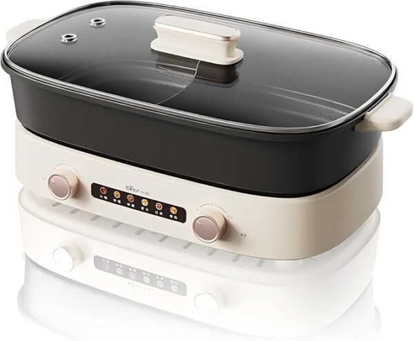 TECHBEAR Electric Hot Pot with Divider