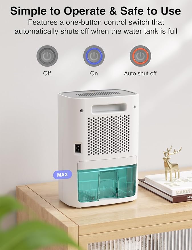 CLEVAST Small Dehumidifier for Home - 30 OZ