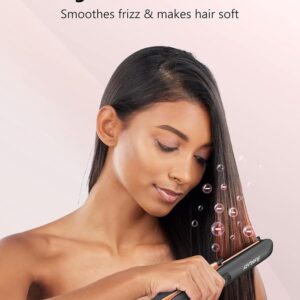 Hair Straightener 1 Inch Flat Iron and Curler 2 in 1