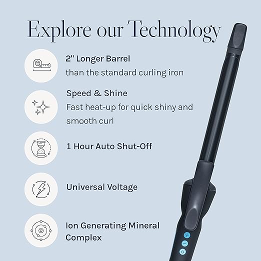 Bio Ionic Long Barrel Styler,Curling Iron