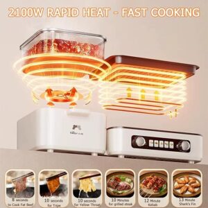Bear Electric Grill with Hot Pot
