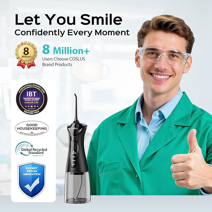 COSLUS Water Dental Flosser Pick for Teeth