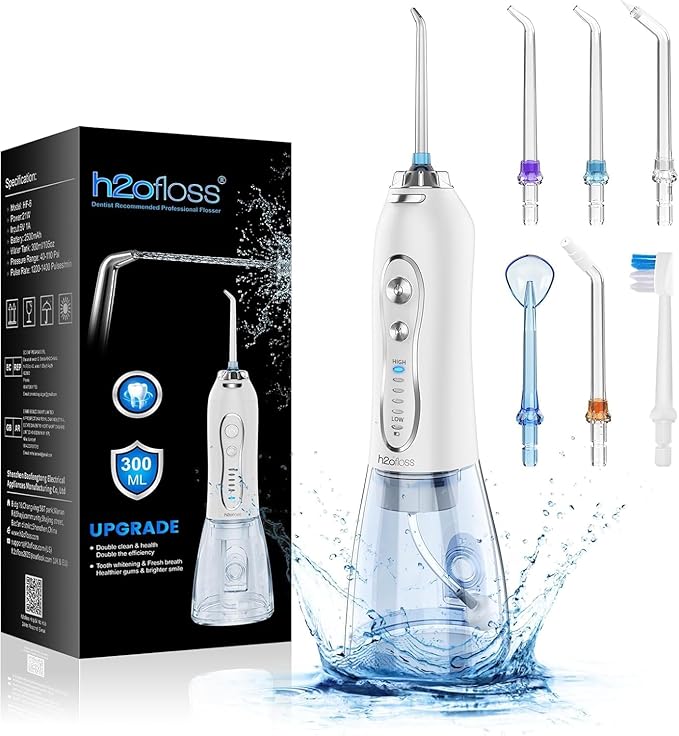 H2ofloss Water Dental Flosser Portable Dental Oral Irrigator