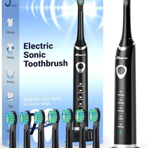 Bymore Electric Toothbrush for Adults,Travel Sonic Toothbrush