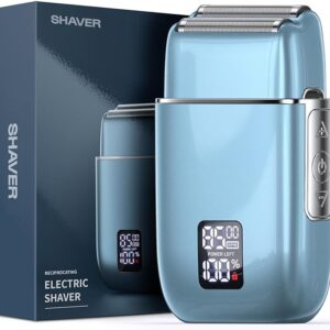 Portable Electric Razor for Men: Foil Shaver for Beard/Face