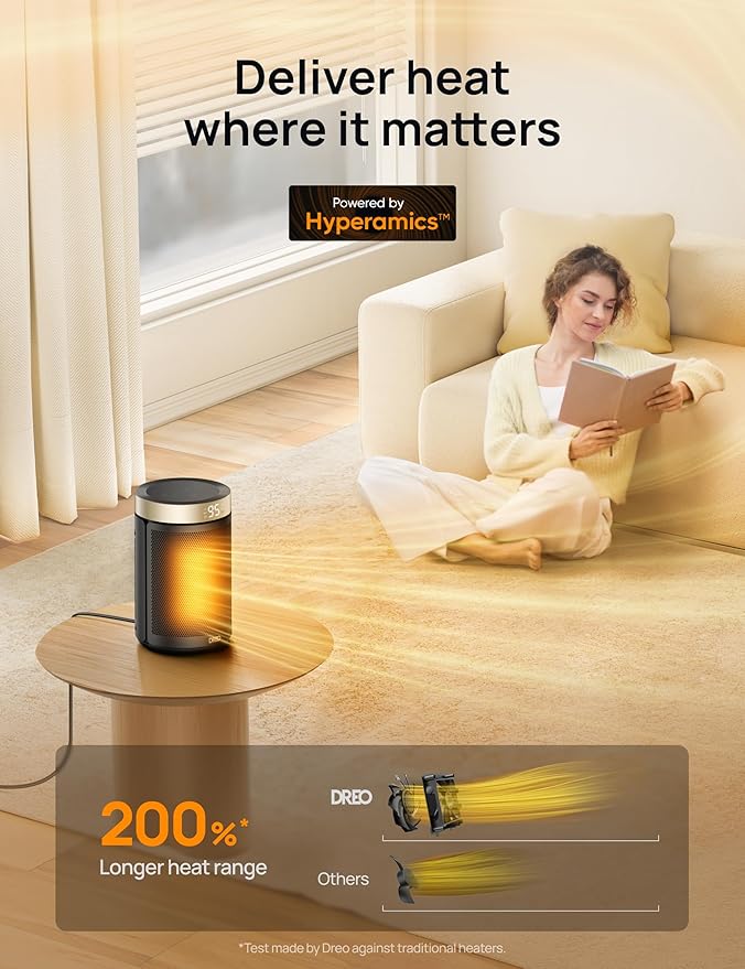 Dreo Space Heater, Portable Electric Heaters for Indoor